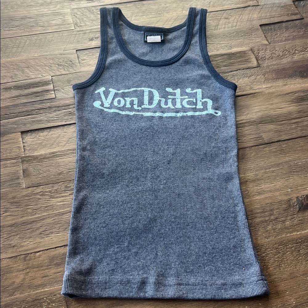 Von Dutch Ringer Ribbed Tank - Picture 2 of 16